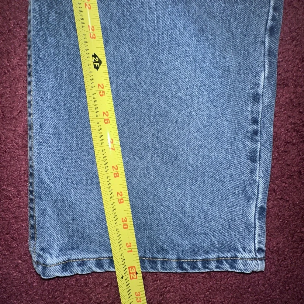 Vintage Levi's 505 Regular Fit Straight Leg Jeans Fit 40/32 Blue Denim USA Made